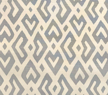 Alan Campbell Fabric: Juan Les Pins - Pale Gray on Tinted Belgian Linen / Cotton