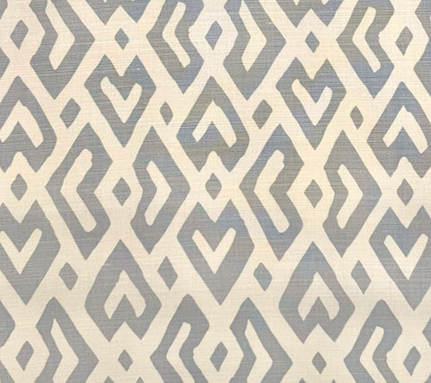 Alan Campbell Fabric: Juan Les Pins - Pale Gray on Tinted Belgian Linen / Cotton
