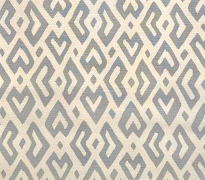 Alan Campbell Fabric: Juan Les Pins - Pale Gray on Tinted Belgian Linen / Cotton