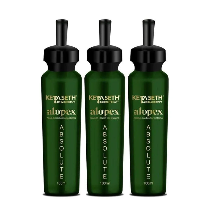 Alopex Absolute, for Acute Hair Fall & Hair Growth Water Based Solution Enriched with Korean Red Ginseng Vitamin H (Biotin) & Vitamin E, B3 & B5 - Keya Seth Aromatherapy