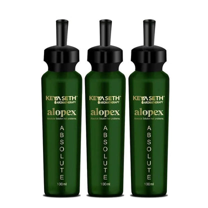 Alopex Absolute, for Acute Hair Fall & Hair Growth Water Based Solution Enriched with Korean Red Ginseng Vitamin H (Biotin) & Vitamin E, B3 & B5 - Keya Seth Aromatherapy