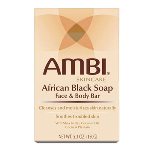 AMBI African Black Soap Face & Body Bar 5.3oz/ 150g