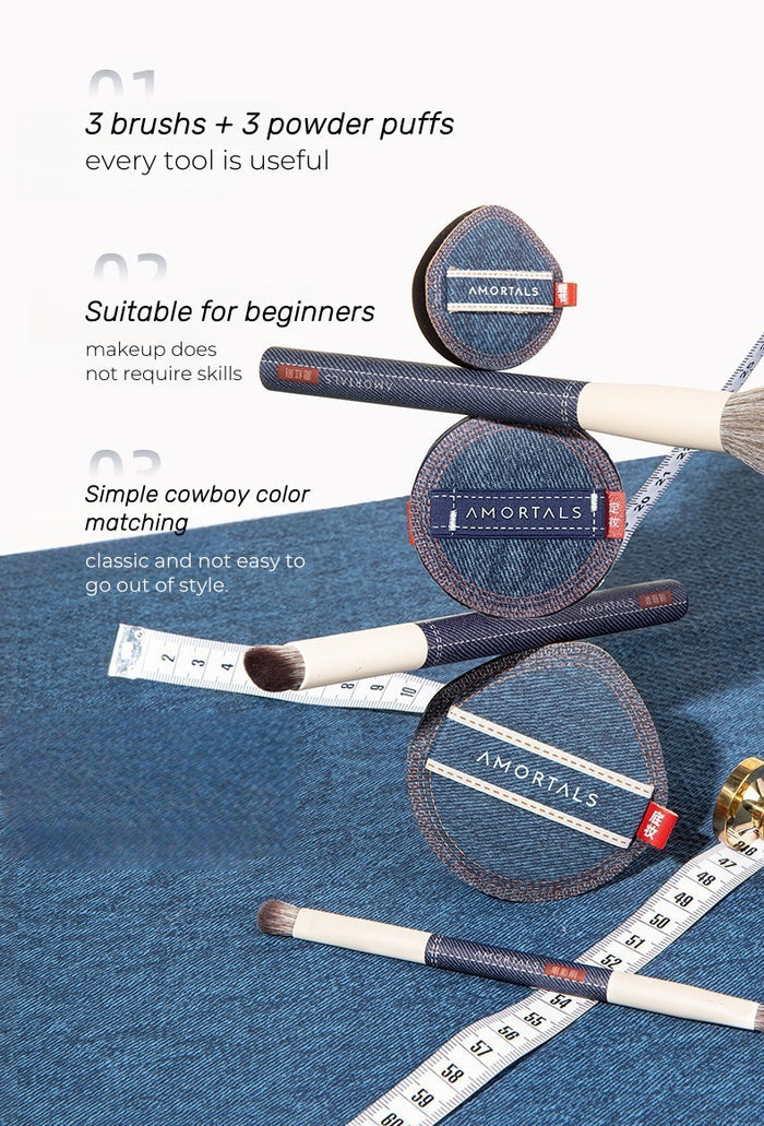 AMORTALS Just One Set Cowboy Makeup Tool Set T4615