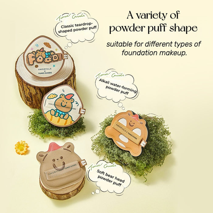 AMORTALS X TUNEE GOODS Dry & Wet Dual-use Soft Makeup Puff T5259