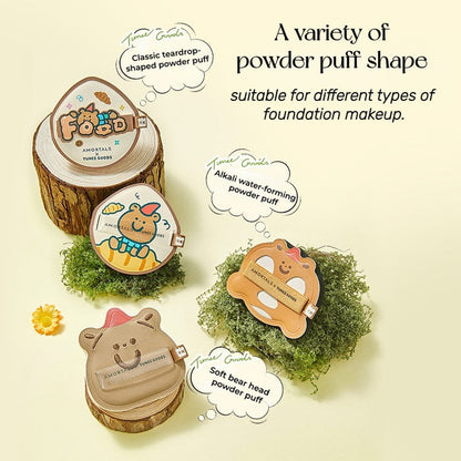 AMORTALS X TUNEE GOODS Dry & Wet Dual-use Soft Makeup Puff T5259