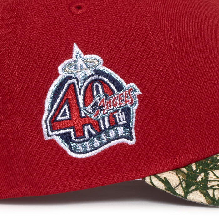 Anahiem Angels Red and Real Tree 40Th Anniversary