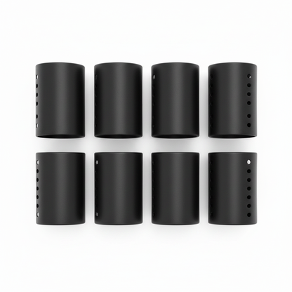 Annie Magnetic Hair Rollers 2 1/2 Inch, 6 Count, Black