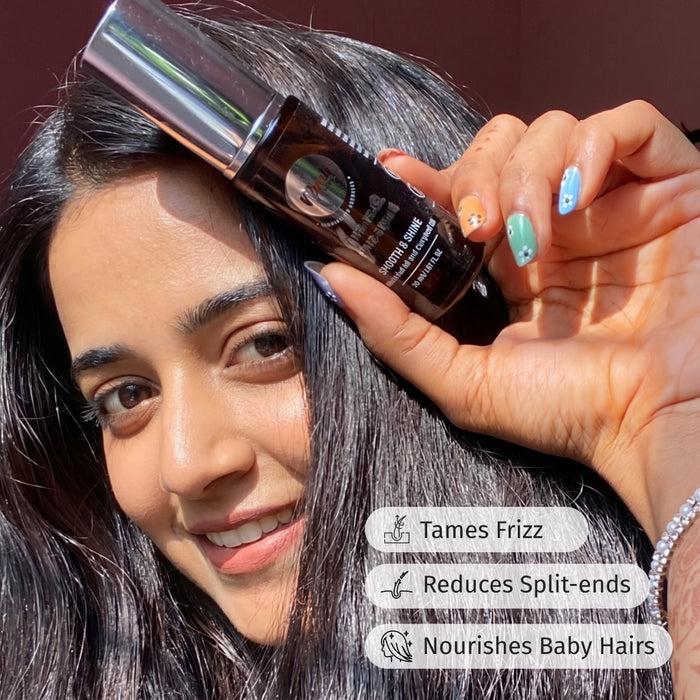 benefits of vilvah anti-frizz hair serum