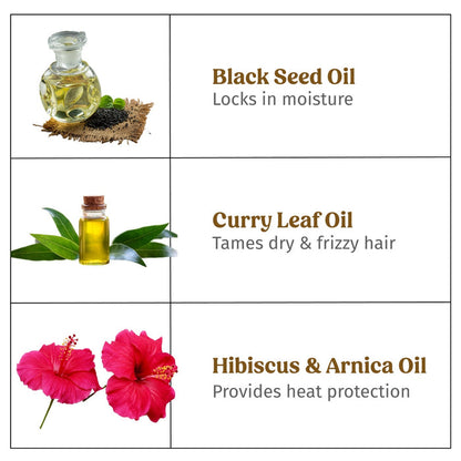 ingredients of vilvah anti-frizz hair serum