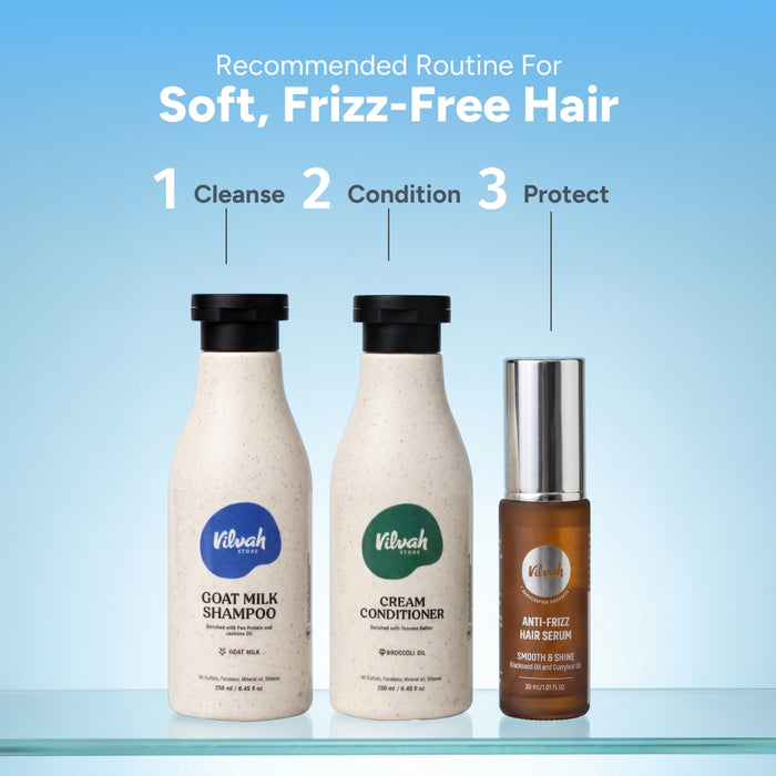 best hair routine for soft and frizz-free hair