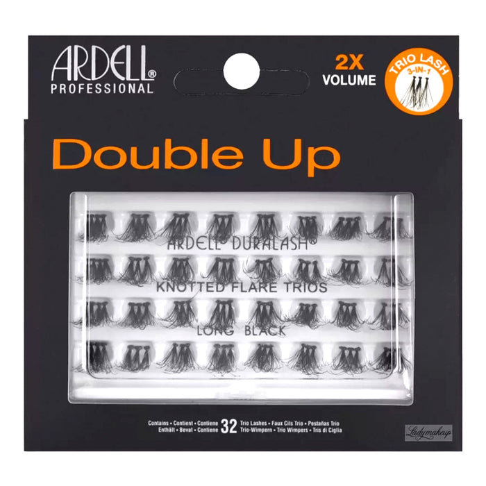 ARDELL Double Up Knotted Flare Trios Black - ikatehouse