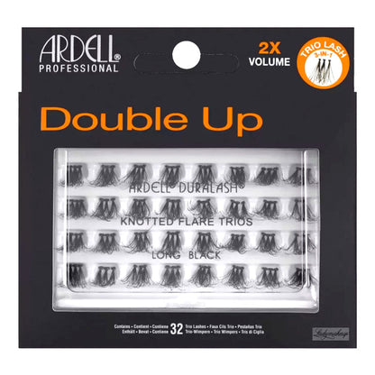 ARDELL Double Up Knotted Flare Trios Black - ikatehouse