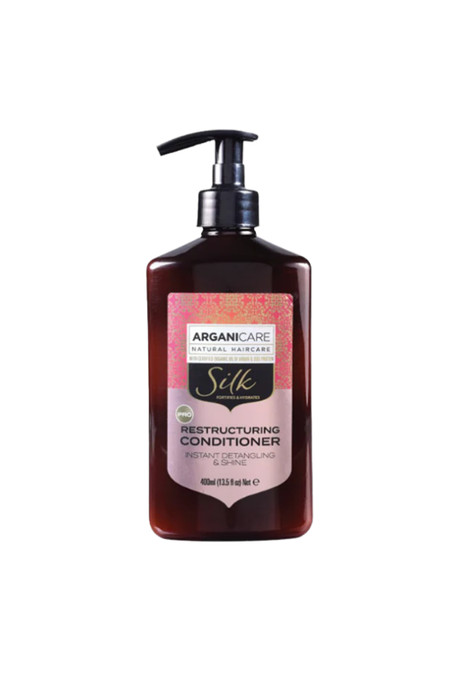 Arganicare Silk Protein Revitalising Shampoo - 400ml Pump Bottle