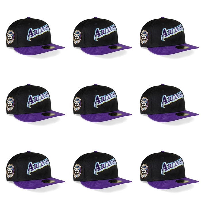 Arizona Diamondbacks Black & Purple Script Grey Uv  25th Anniversary