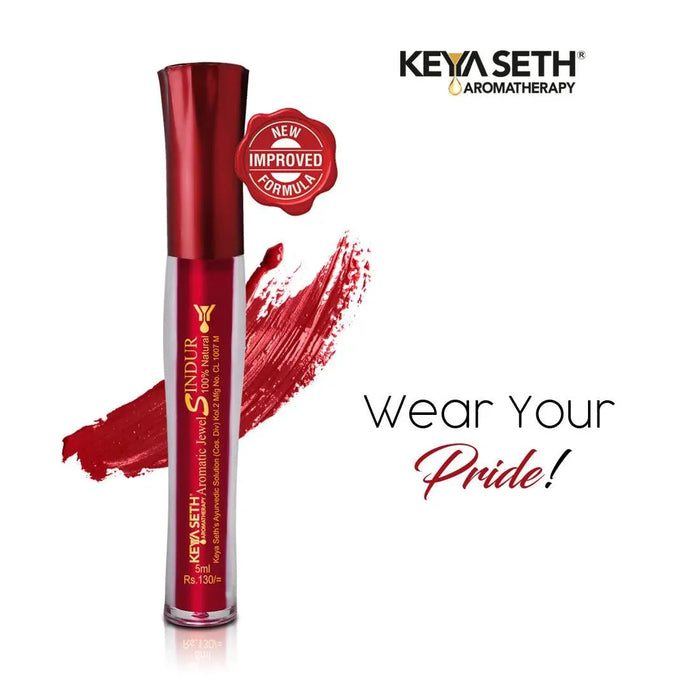 Aromatic Aalta 1Pcs + 100% Natural Aromatic Liquid Maroon Sindoor 1Pcs - Keya Seth Aromatherapy