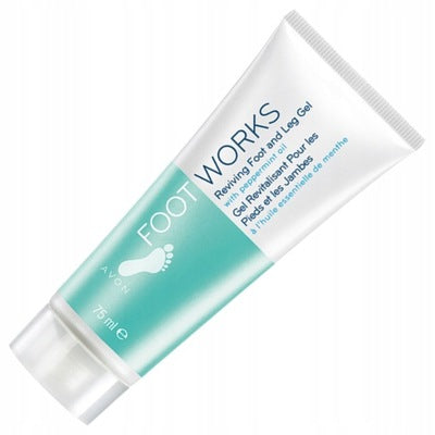 Avon Foot Works Reviving Foot and Leg Gel with Peppermint Oil - 75ml