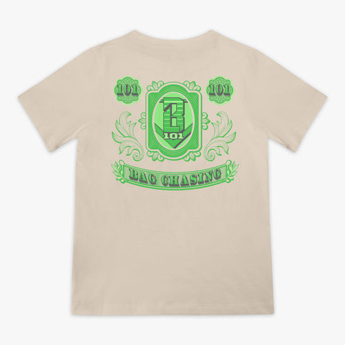 Brown Bag Chaser youth graphic tee — back view