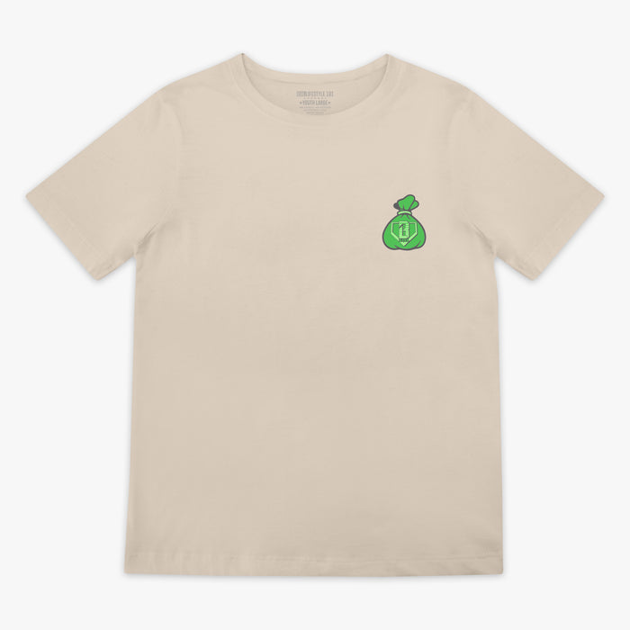 Brown Bag Chaser youth graphic tee — front view