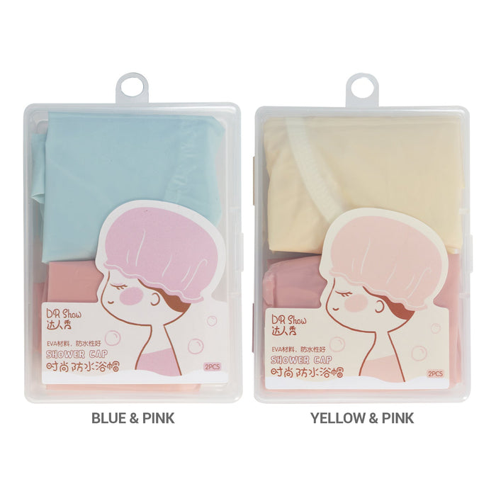 Bathroom Shower Cap 2pcs - ikatehouse