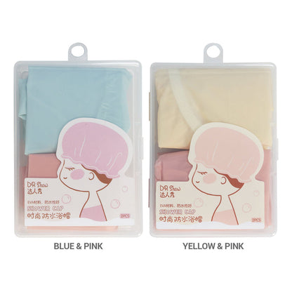 Bathroom Shower Cap 2pcs - ikatehouse