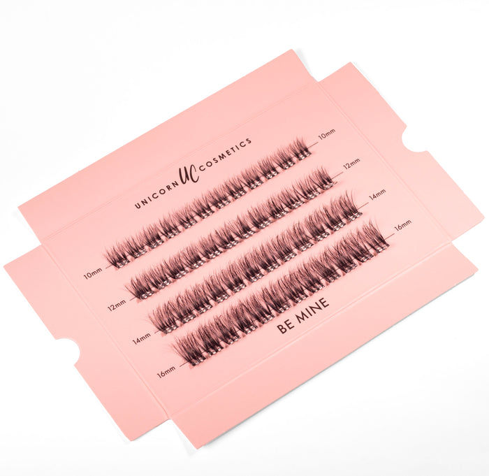 Be Mine Super Pre-Glued Party Lashes + Tweezer Duo - Unicorn Cosmetics