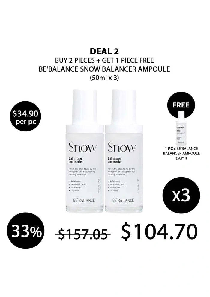 (BUY 2+1 FREE) BE'BALANCE SNOW BALANCER AMPOULE