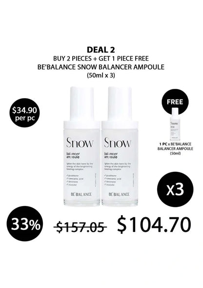 (BUY 2+1 FREE) BE'BALANCE SNOW BALANCER AMPOULE