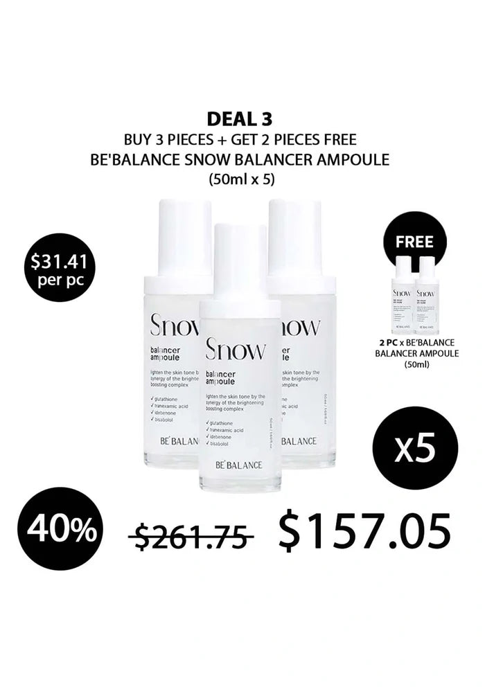 (BUY 3+2 FREE) BE'BALANCE SNOW BALANCER AMPOULE