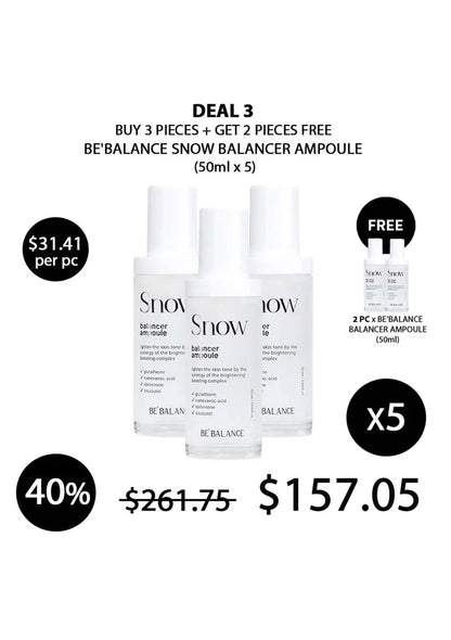 (BUY 3+2 FREE) BE'BALANCE SNOW BALANCER AMPOULE