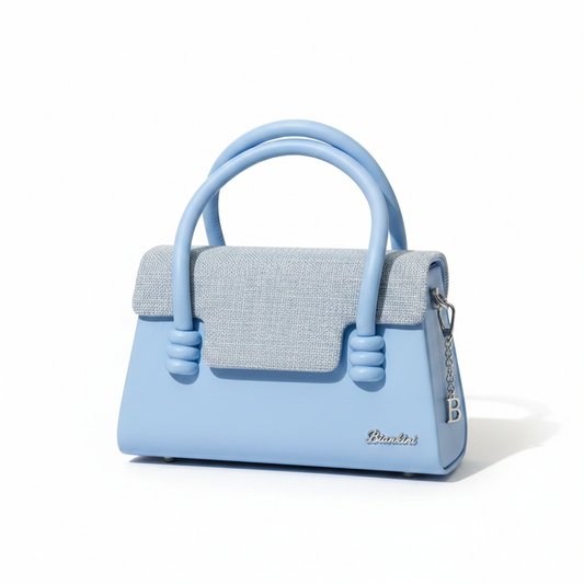 Biankini Mini Top Handle Bag Baby Blue - White Background