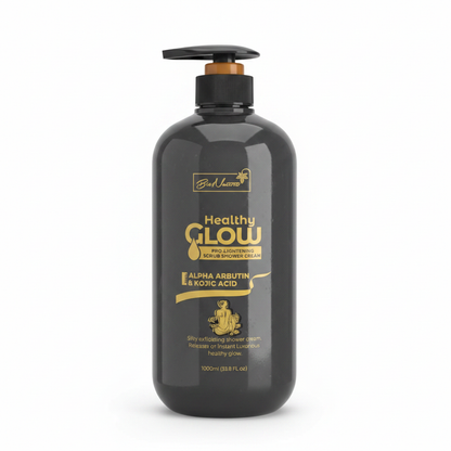 Bio Naturee Healthy Glow Scrub Shower Cream 1000ml - white background