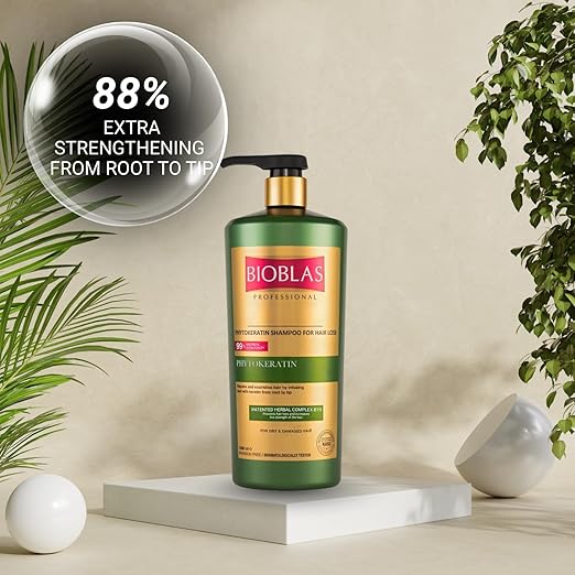 BIOBLAS Phytokeratin Shampoo for Hair Loss 1000 ml