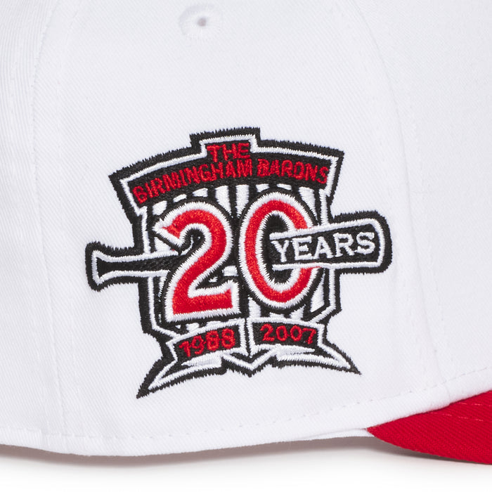 Birmingham Barons White & Red 20 Years Grey uv