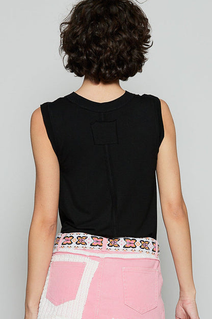 Black Layering Muscle Tank