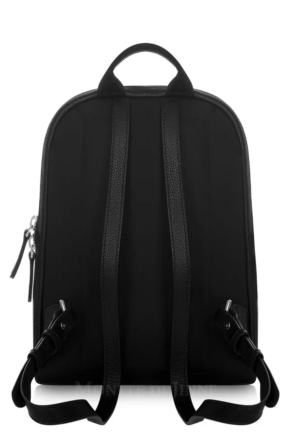 Black Leather Backpack – Modern Minimalist Design