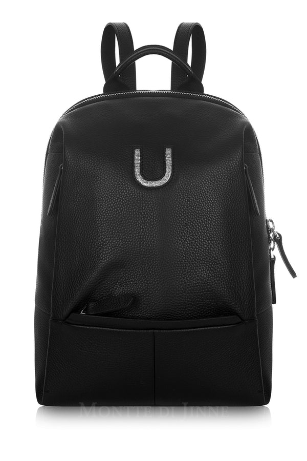 Black Leather Backpack – Modern Minimalist Design