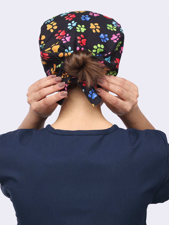 Black Multi Paws Unisex Cap 011