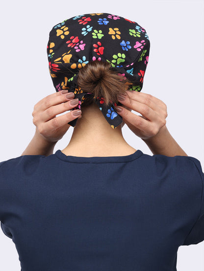 Black Multi Paws Unisex Cap 011