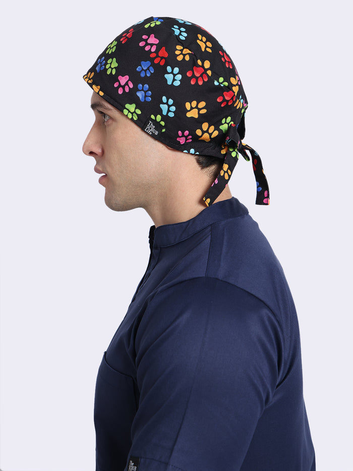 Black Multi Paws Unisex Cap 011