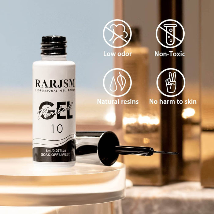 Black | RARJSM ® Nail Art Gel Liner Painting Nail Gel Polish | 8ml #10