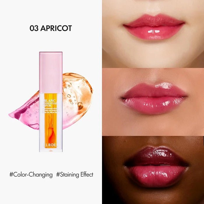 BLANC ESSENTIAL LIP OIL – 03 APRICOT - Ulei De Buze Nutritiv Cu Luciu Intens Si Durabil - skinseen.ro