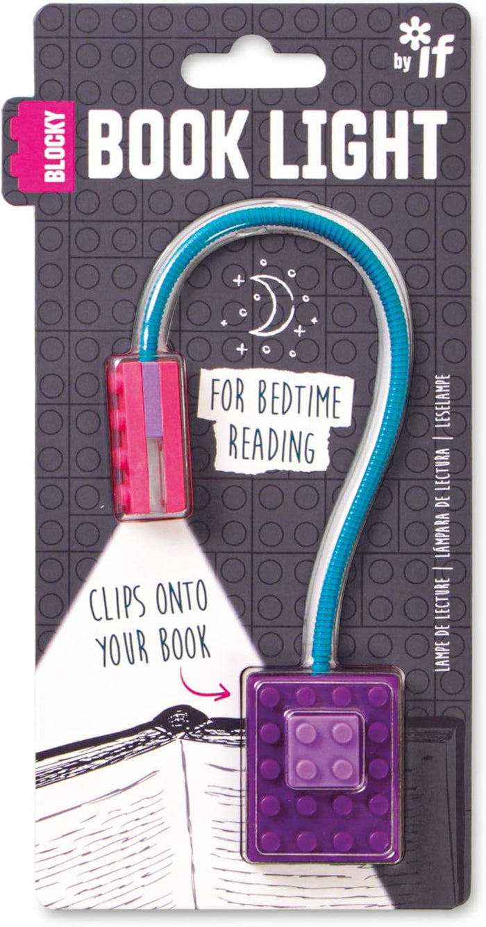 'Blocky' Book Light - Purple