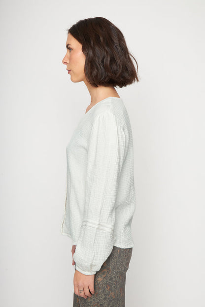 Blusa Lari Orgánica Beige Mujer