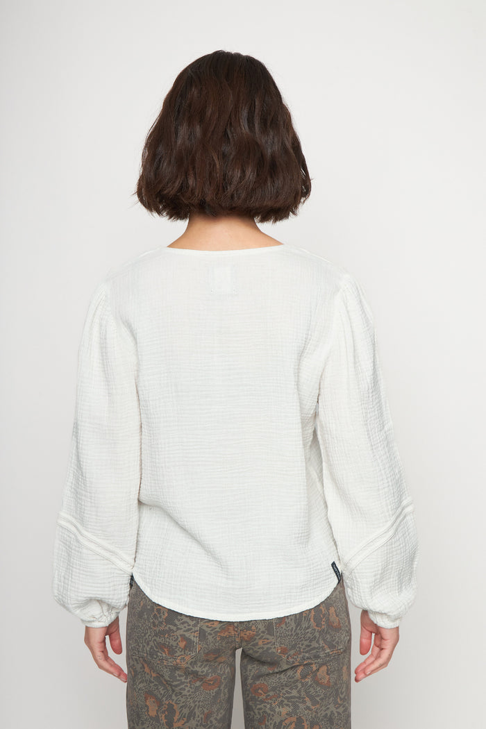 Blusa Lari Orgánica Beige Mujer