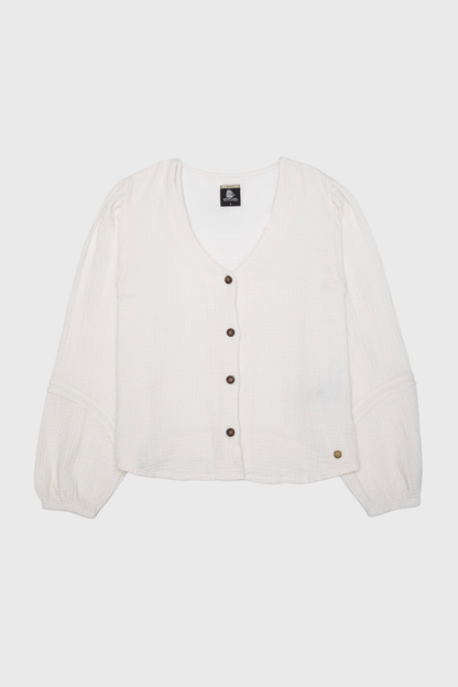 Blusa Lari Orgánica Beige Mujer