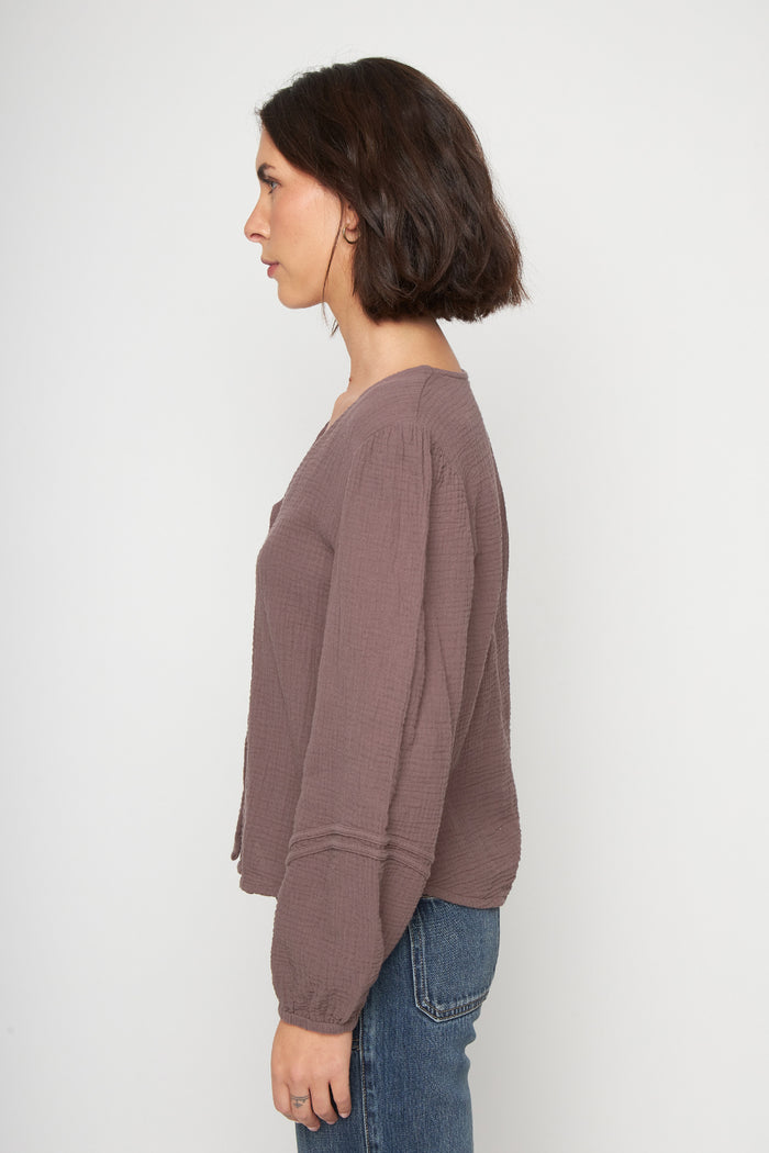 Blusa Lari Orgánica Café Mujer