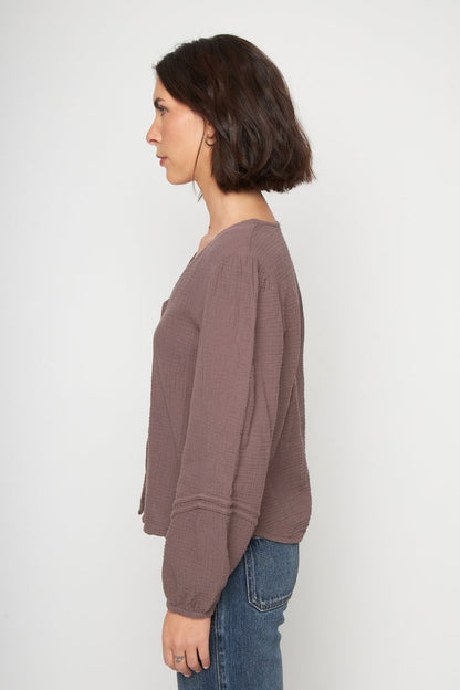 Blusa Lari Orgánica Café Mujer