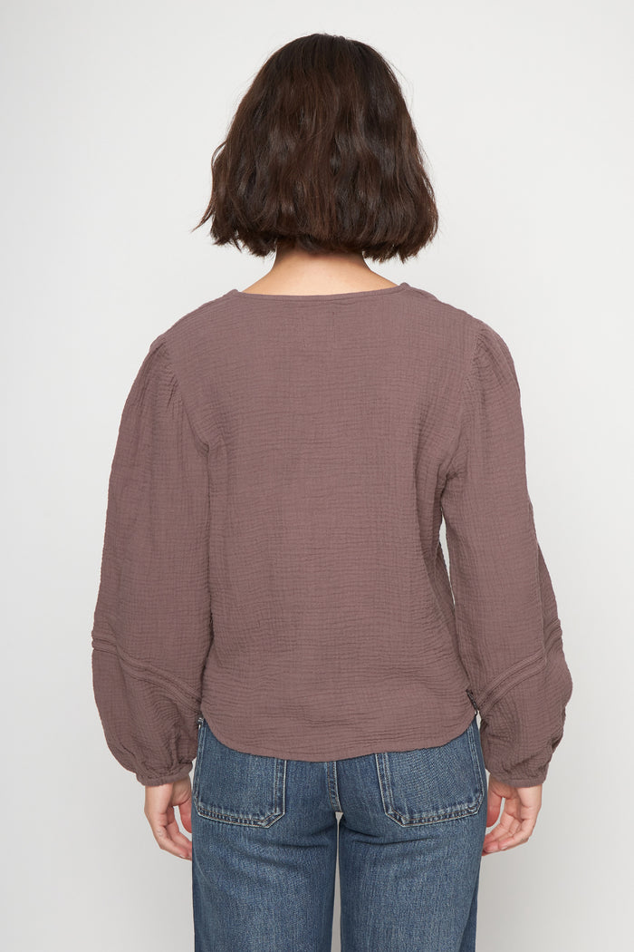 Blusa Lari Orgánica Café Mujer