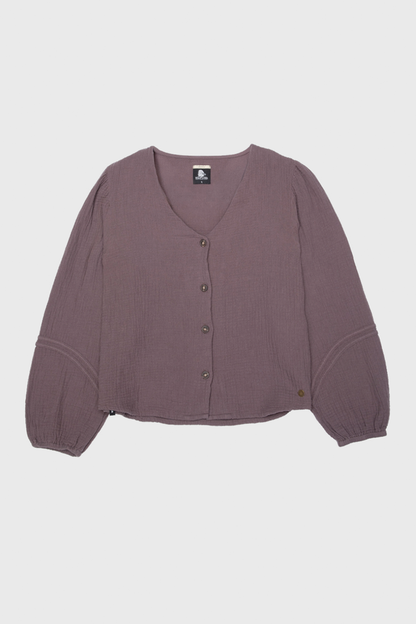 Blusa Lari Orgánica Café Mujer