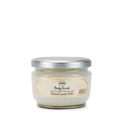 Body Scrub Patchouli Lavender Vanilla 320g in Box